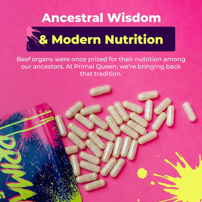 Primal Queen Beef Organ Superfood Supplement Optimized for Women